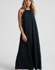 Go With The Flow Halter Dress: Nocturnal Navy