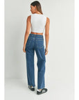 Dark Denim Wide Leg Jeans
