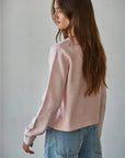 Baby Pink Cardi Sweater