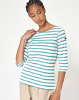 The Marseille French 3/4 Striped Tee