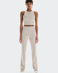 ON All-Day Ribbed Pants: Desert / White