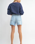 Light Denim Lightweight Denim Shorts