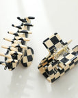 Checkmate Hair Claw Clip