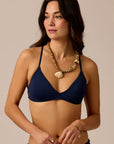 Tamarindo Bikini Swim Top -Navy