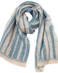 Super Soft Chunky Geometric LInes Fleece Scarf