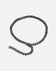 Amber Woven Leather Wrap Belt