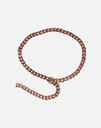 Amber Woven Leather Wrap Belt