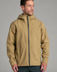 Kuhl M's Stretch Voyagr Waterproof Breathable Jacket- Desert Khaki