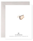 E. Frances Flying Cake Birthday Greeting Card