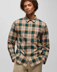 Dolberg M's Slim Fit Flannel Shirt: Almond