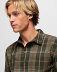 Los Feliz Slim Fit Flannel Shirt: Spruce