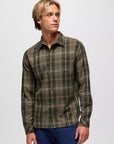 Los Feliz Slim Fit Flannel Shirt: Spruce