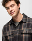 Westbrook Heavyweight Slim Fit Flannel Shirt: Thyme