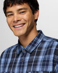 Westbrook Heavyweight Slim Fit Flannel Shirt: Blue Vibes