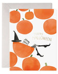 E. Frances Pumpkin Witch Halloween Greeting Card