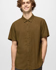 Lindores Standard Fit Short Sleeve Shirt - Retro Olive