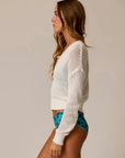 Presley Mesh Bomber Sweater