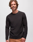 Prana Men's Ronnie Crew II: Stormy Night Stripe