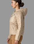 Patagonia W's Diamond Quilted Bomber Hoody: Oar Tan