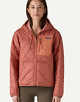 Patagonia W's Diamond Quilted Bomber Hoody: Potter's Red