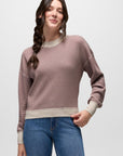 Touchstone Long Sleeve Waffle Knit Crew