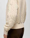 Cedar & Sage Organic Cotton Quilted Pullover: Canvas