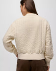 Cedar & Sage Organic Cotton Quilted Pullover: Canvas