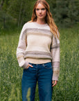 Fire Lodge Textured Crew Neck Sweater