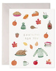 E.Frances Crisp & Cozy Thanksgiving Greeting Card