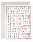 E.Frances Merry Motif Boxed Set of 6 Holiday Greeting Cards