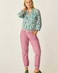 Carson Cord Pant: Dark Mauve