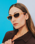 Goodr Cheetah G Sunglasses: Sand in Every Crevice