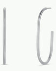 JK Open Large Oval Hoop Earrings