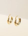 JK Sculptural Wide Gold Hoop