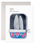 E. Frances Sardines Birthday Greeting Card