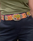 Jenny Krauss Wildflowers Embroidered Belt