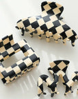 Checkmate Hair Claw Clip