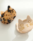 Ginger Small Cat Face Hair Claw Clip
