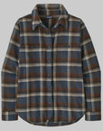 Patagonia W's Fjord Flannel Shirt : Cozy Cabin: Smolder Blue