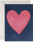 E.Frances From Me to You Heart Greeting Card
