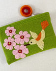 Jenny Krauss Embroidered Wool Pouch