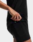 On Women's 3" Court Shorts 2-in-1 -Black