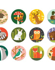 Forest Animals Matching Game with Zipper Pouch