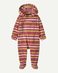 Patagonia Infant Micro D Bunting-Diamond Stripe: Rutabaga White