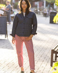 Carson Cord Pant: Dark Mauve