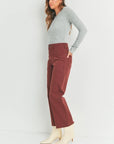 Cinnamon Hi Rise Utility Wide Leg