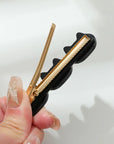 Zoe Triple Cat Face Barrette Clip - Set of 2