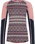 Malia Long Sleeve Base Layer Crew Top - Lotus