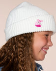 Kids Patch Knitted Winter Beanie