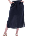 The Sorrento Crepe Midi Skirt